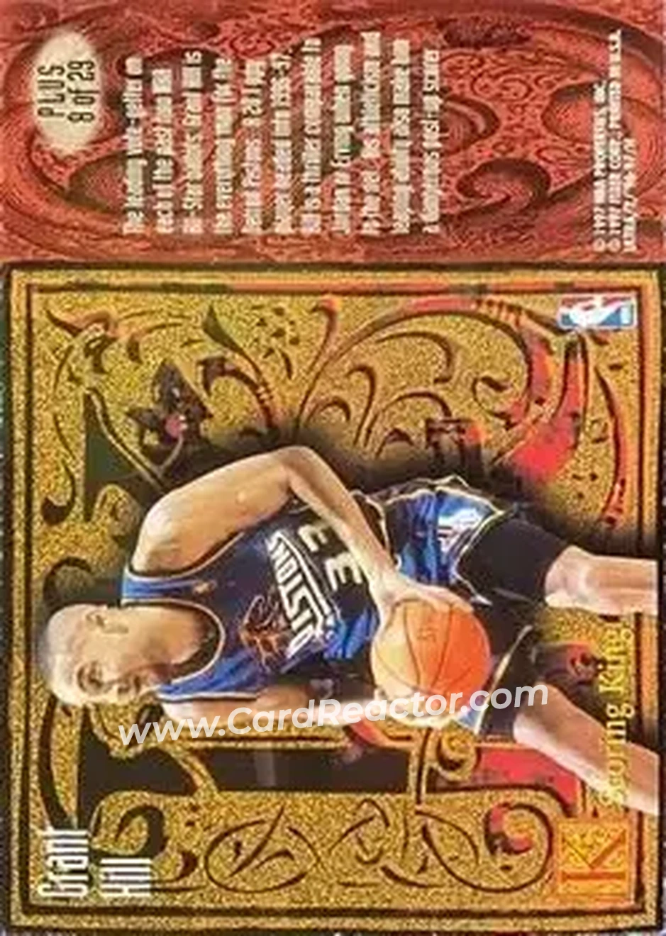 1996-97 Ultra - Scoring Kings Plus #8 - Grant Hill - Detroit Pistons - Back