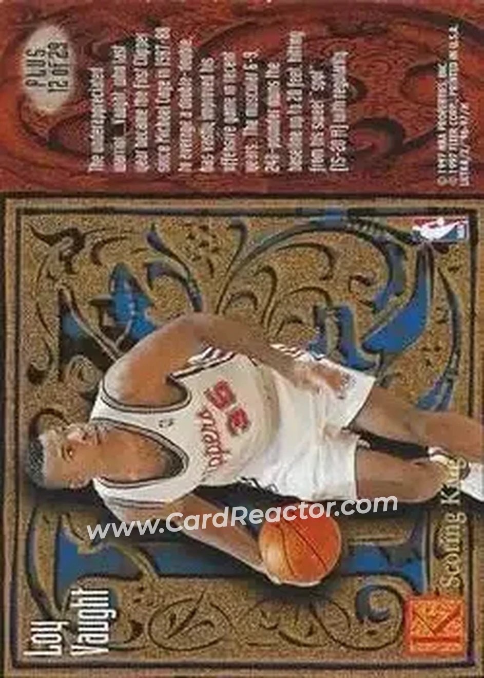 1996-97 Ultra - Scoring Kings Plus #12 - Loy Vaught - Los Angeles Clippers - Back
