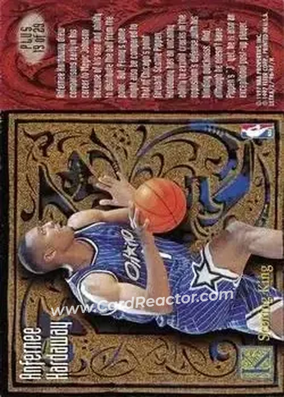 1996-97 Ultra - Scoring Kings Plus #19 - Anfernee Hardaway - Orlando Magic - Back