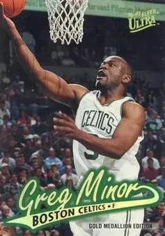 1996-97 Ultra - Gold Medallion #G-156 - Greg Minor - Boston Celtics