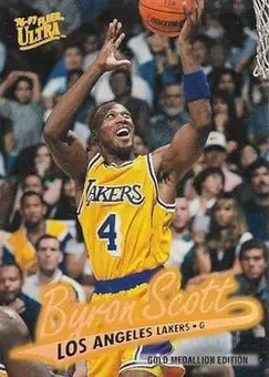 1996-97 Ultra - Gold Medallion #G-205 - Byron Scott - Los Angeles Lakers
