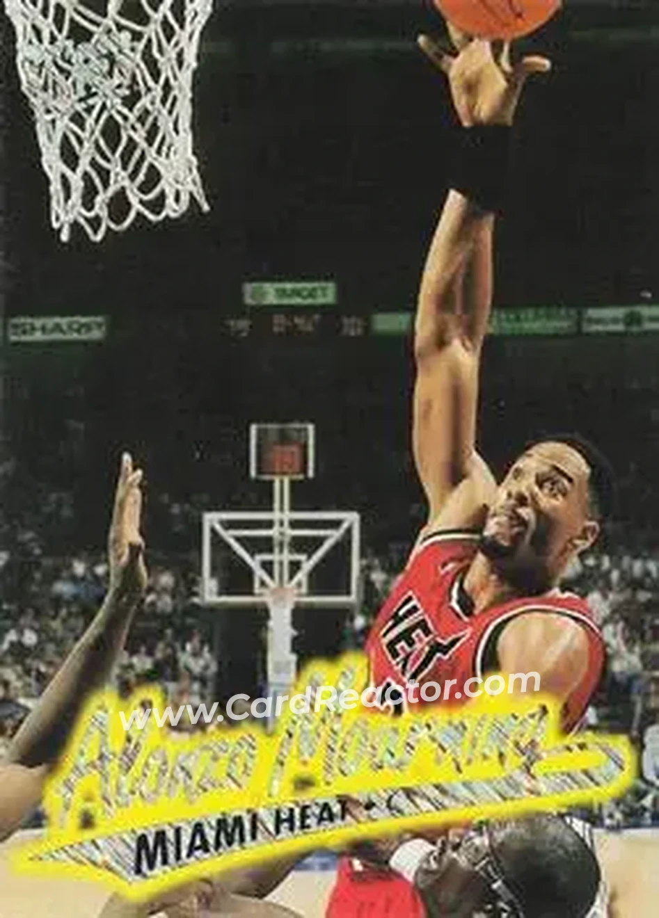 1996-97 Ultra - Platinum Medallion #P-58 - Alonzo Mourning - Miami Heat - Back