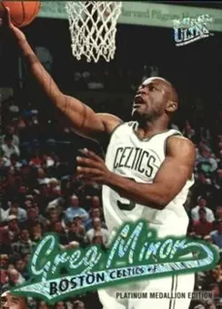1996-97 Ultra - Platinum Medallion #P-156 - Greg Minor - Boston Celtics