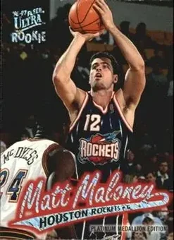 1996-97 Ultra - Platinum Medallion #P-192 - Matt Maloney - Houston Rockets