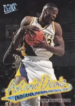 1996-97 Ultra - Platinum Medallion #P-196 - Antonio Davis - Indiana Pacers