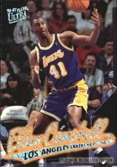 1996-97 Ultra - Platinum Medallion #P-201 - Elden Campbell - Los Angeles Lakers