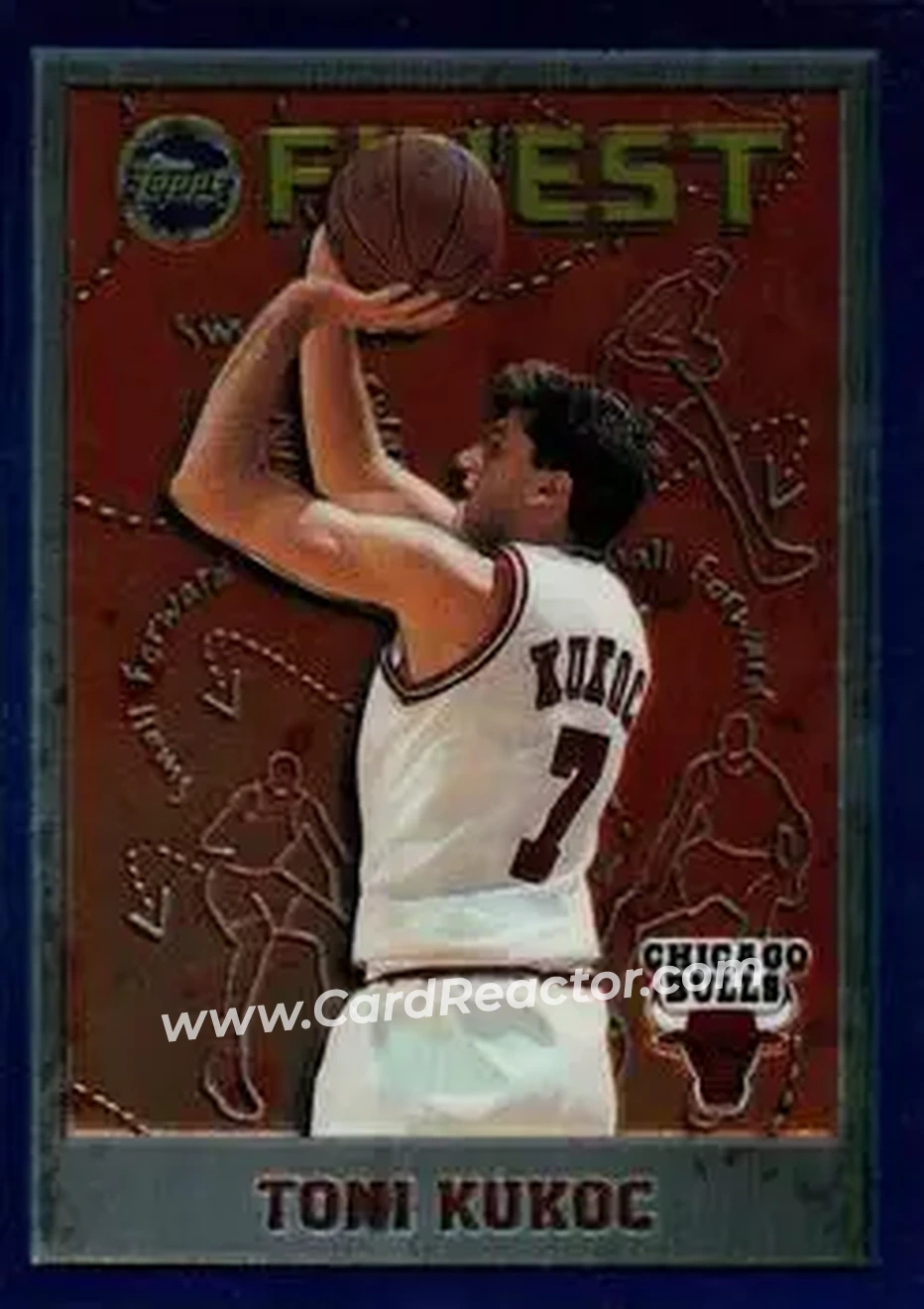 1995-96 Finest #108 - Toni Kukoc - Chicago Bulls