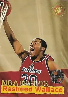 1995-96 Stadium Club - Draft Picks Members Only #4 - Rasheed Wallace - Portland Trail Blazers
