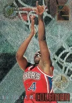 1995-96 Stadium Club - X-2 Members Only #X7 - Derrick Coleman - Philadelphia 76ers