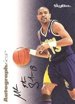 1996-97 SkyBox Premium - Autographics Black Ink #NNO - Mark Jackson - Indiana Pacers