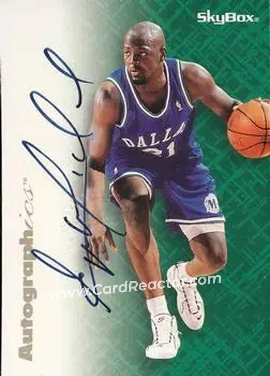 1996-97 SkyBox Premium - Autographics Black Ink #NNO - George McCloud - Dallas Mavericks - Front