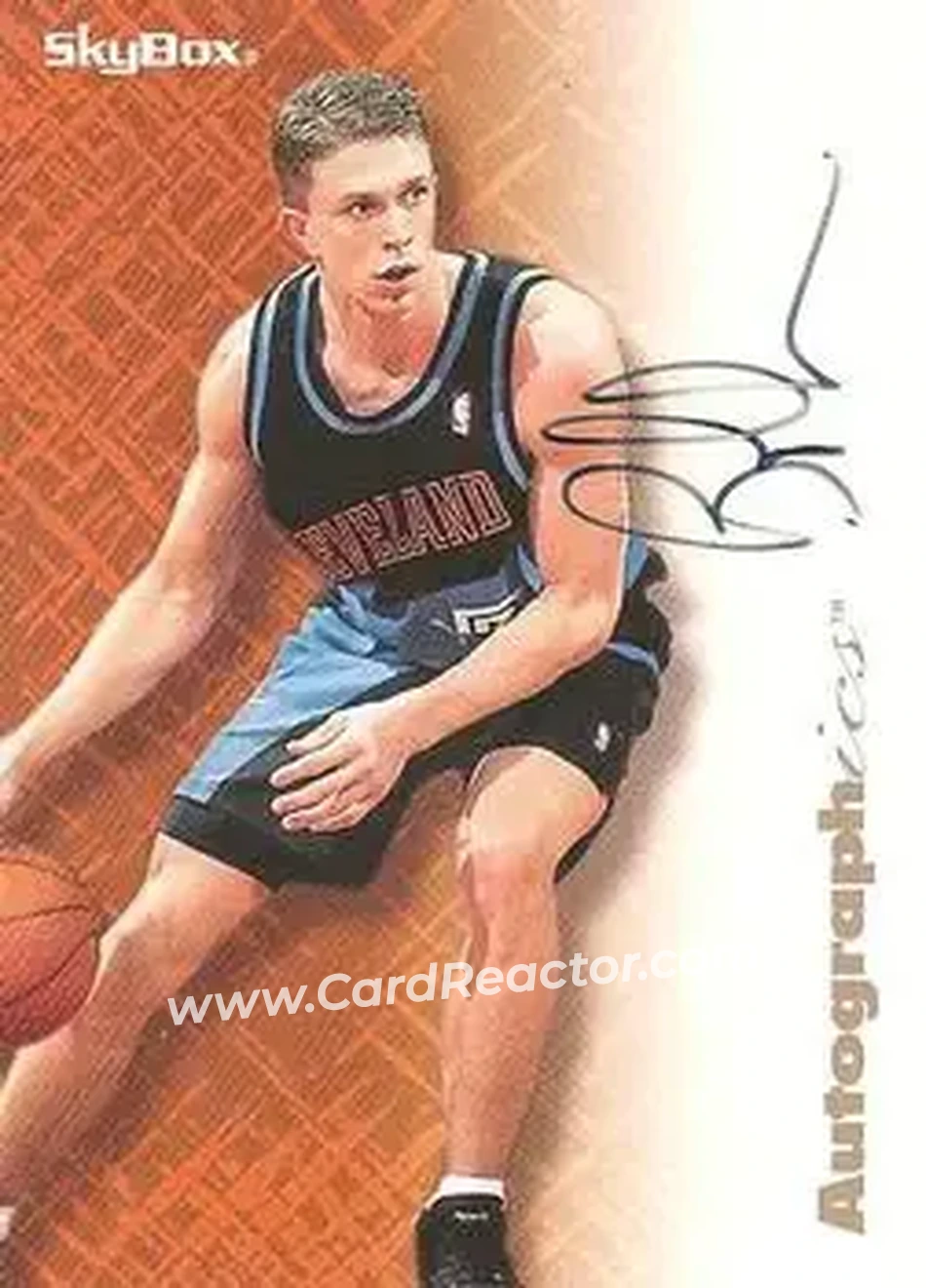 1996-97 SkyBox Premium - Autographics Black Ink #NNO - Bob Sura - Cleveland Cavaliers - Front
