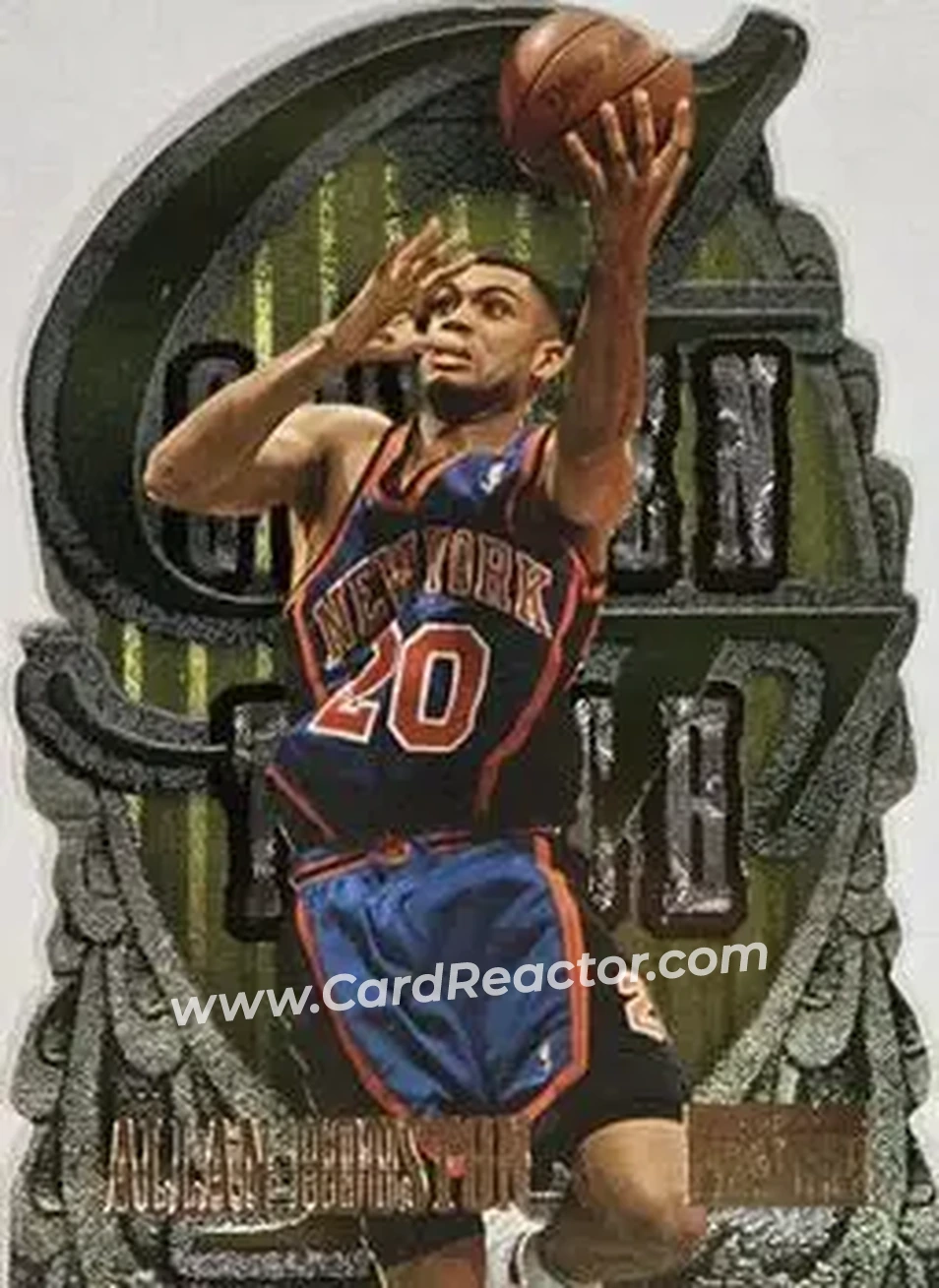 1996-97 SkyBox Premium - Golden Touch #3 - Allan Houston - New York Knicks - Front