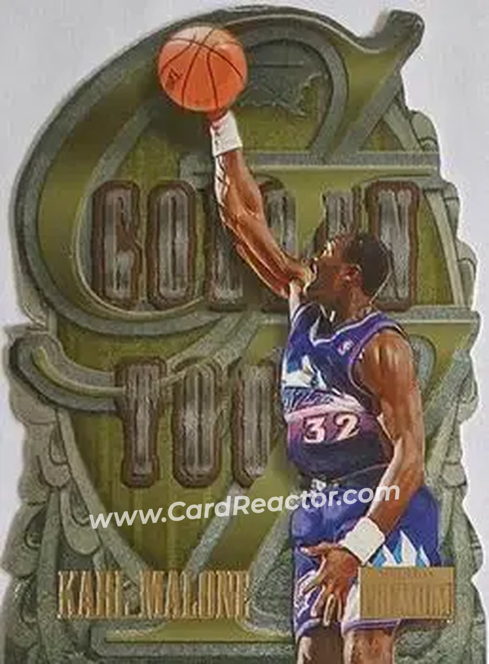1996-97 SkyBox Premium - Golden Touch #7 - Karl Malone - Utah Jazz - Front