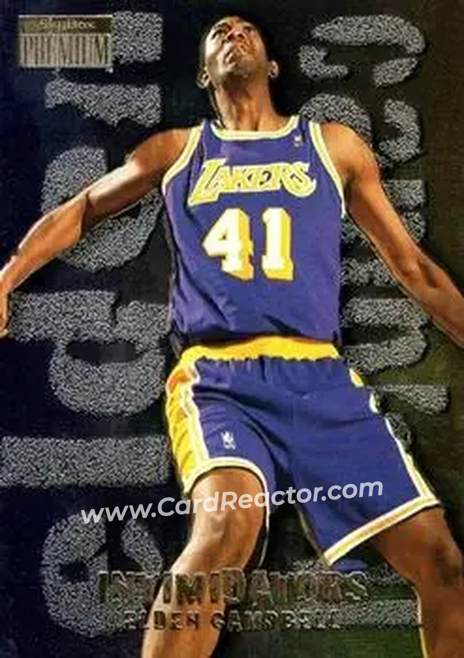 1996-97 SkyBox Premium - Intimidators #4 - Elden Campbell - Los Angeles Lakers - Front