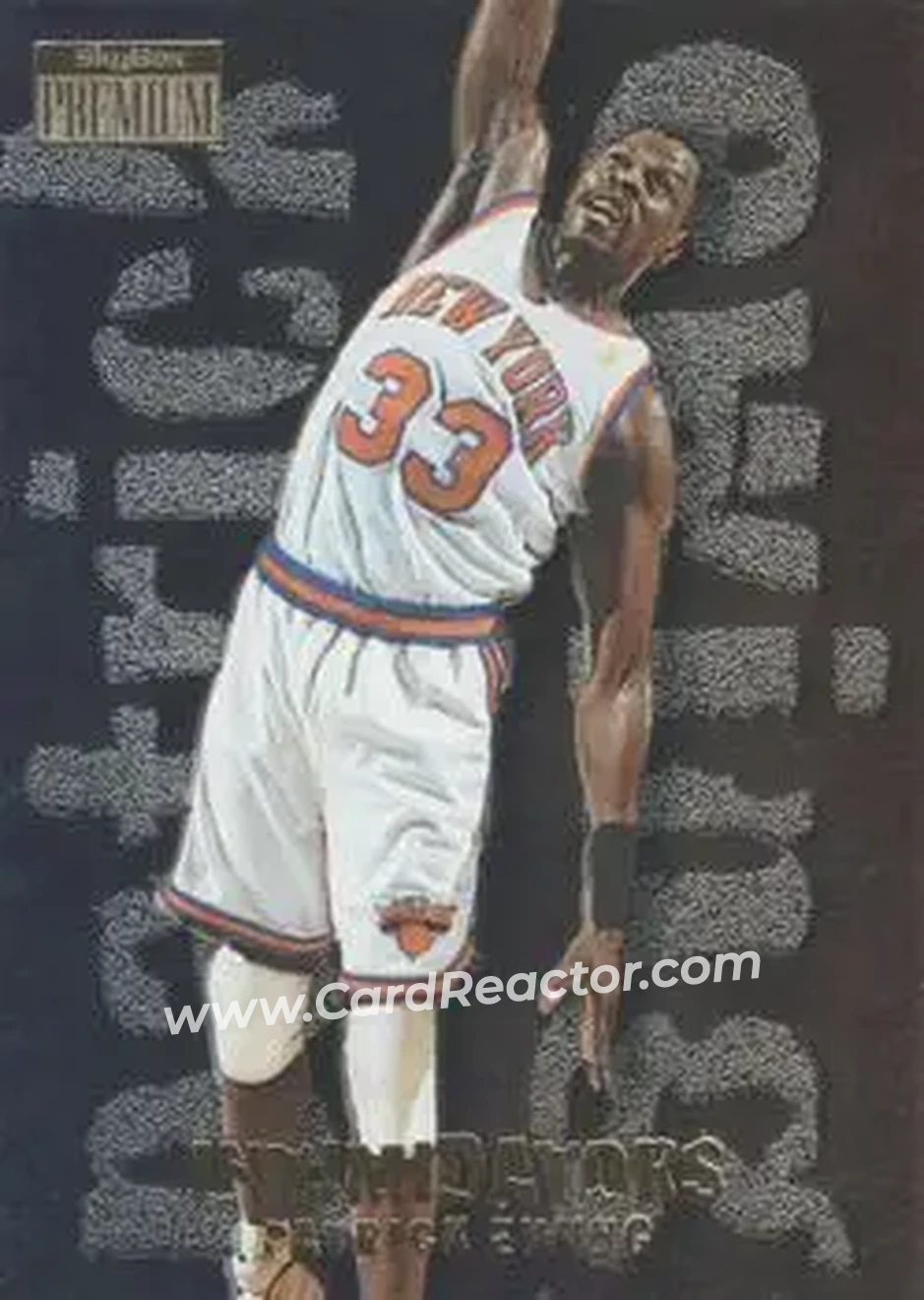 1996-97 SkyBox Premium - Intimidators #6 - Patrick Ewing - New York Knicks - Front 1996-97 SkyBox Premium - Intimidators #6 - Patrick Ewing - New York Knicks - Front