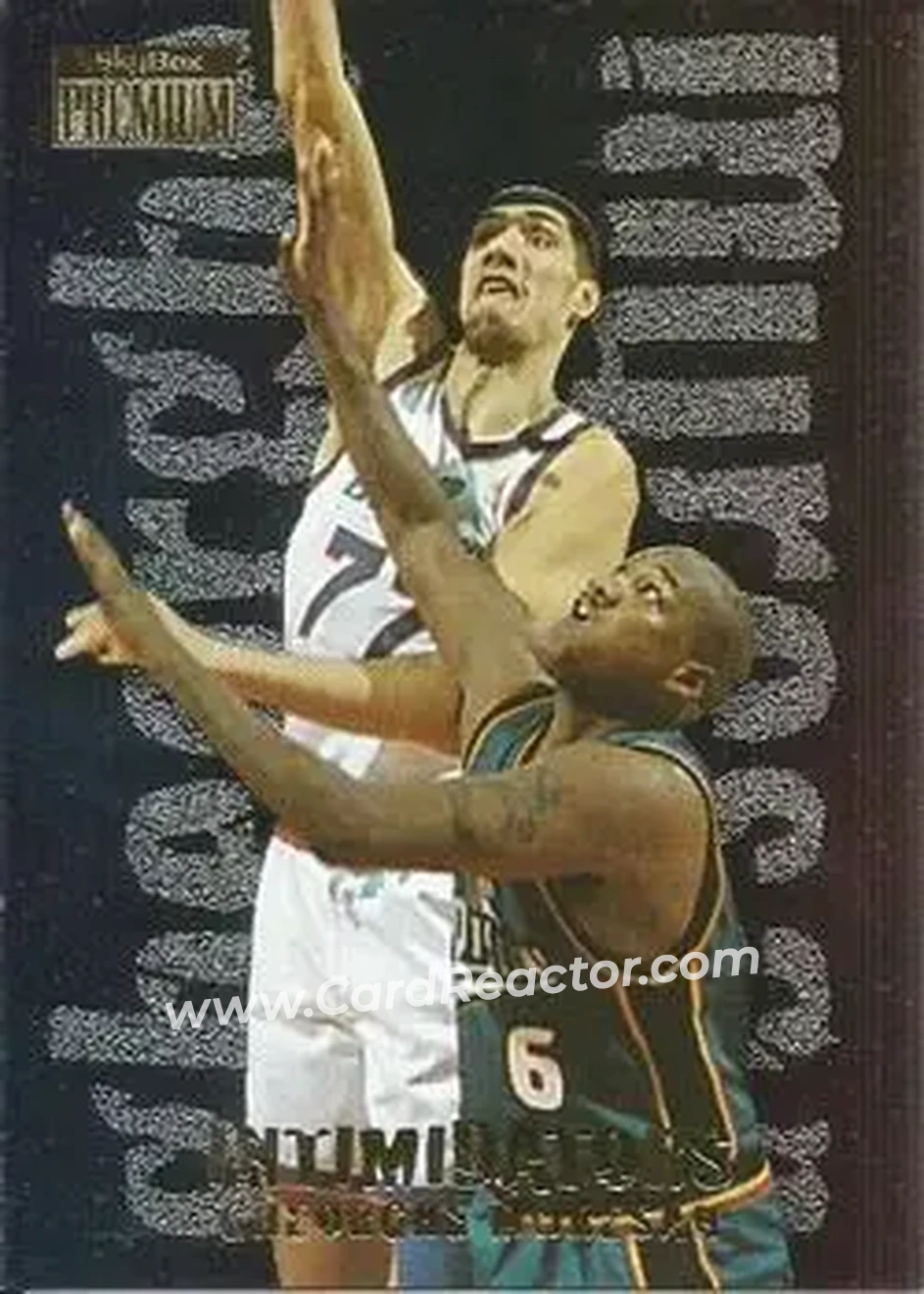 1996-97 SkyBox Premium - Intimidators #13 - Gheorghe Mureșan - Washington Bullets - Front