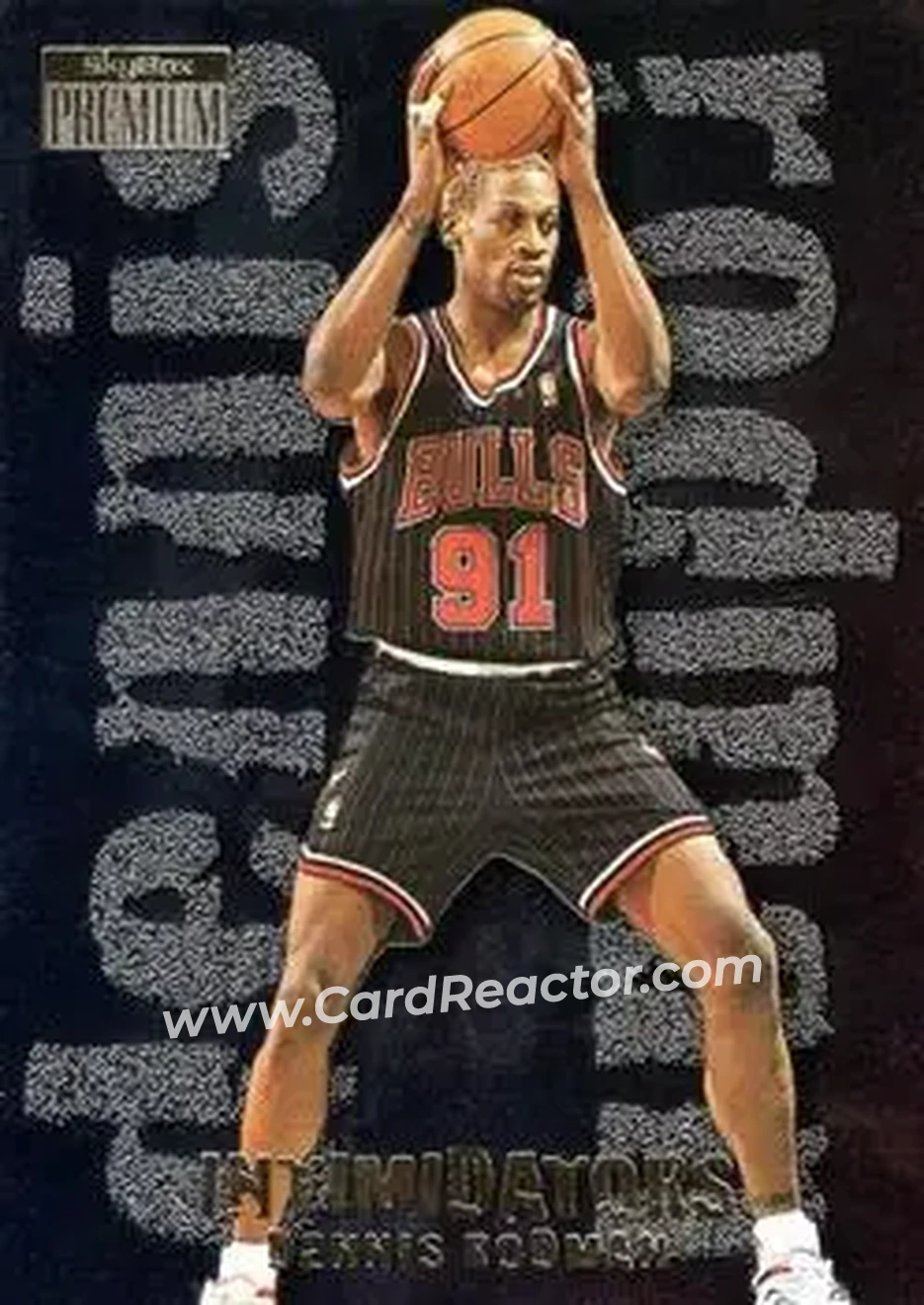 1996-97 SkyBox Premium - Intimidators #19 - Dennis Rodman - Chicago Bulls - Front