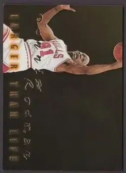 1996-97 SkyBox Premium - Larger Than Life #B16 - Dennis Rodman - Chicago Bulls