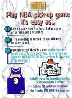 1996-97 SkyBox Premium #13 NBA Pick-Up Game Sweepstakes Stickers Card #13