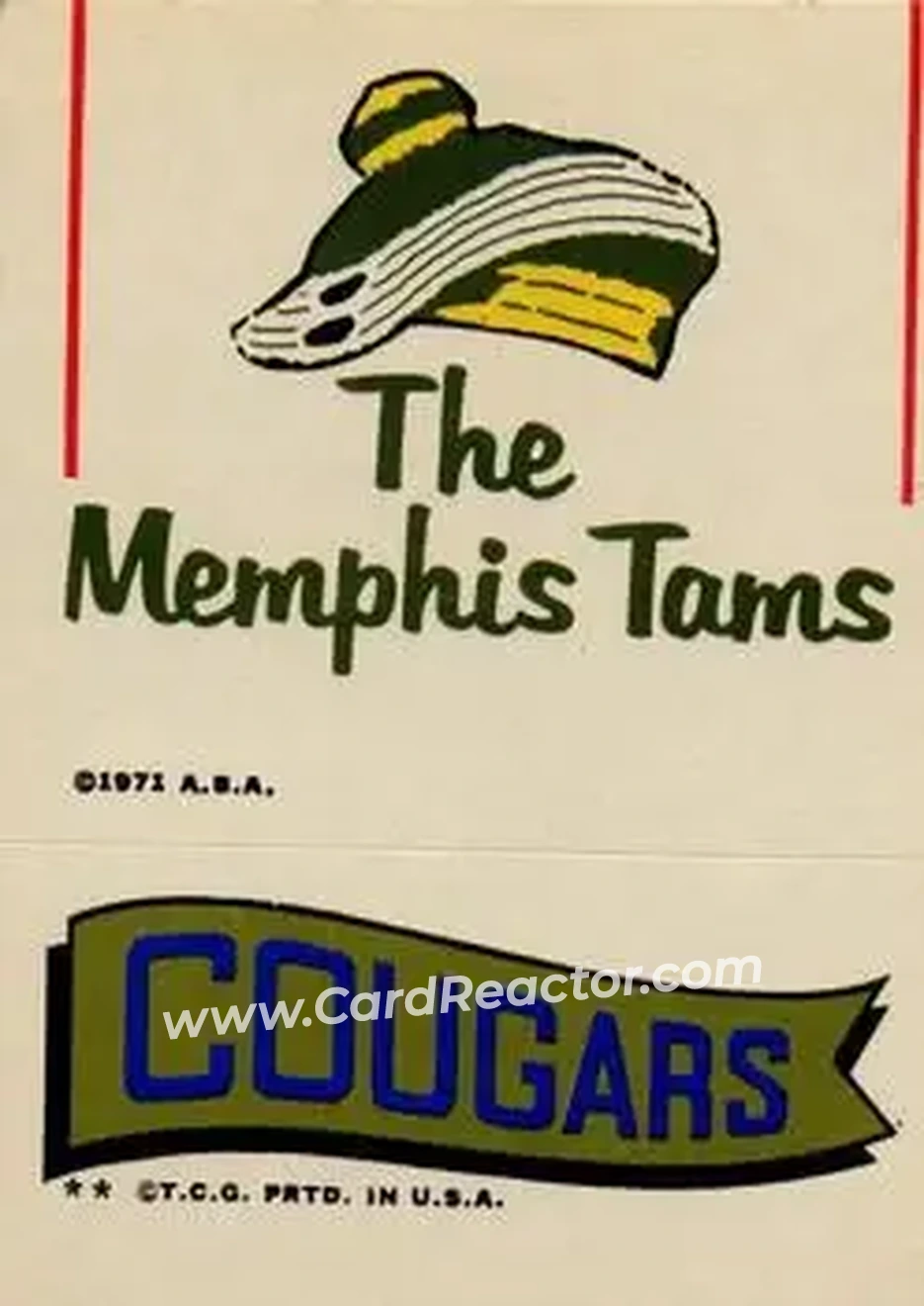 1973-74 Topps - Team Stickers #NNO - Card #NNO - Front 1973-74 Topps - Team Stickers #NNO - Card #NNO - Front