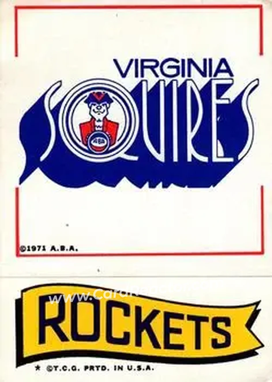 1973-74 Topps - Team Stickers #NNO - Card #NNO - Front