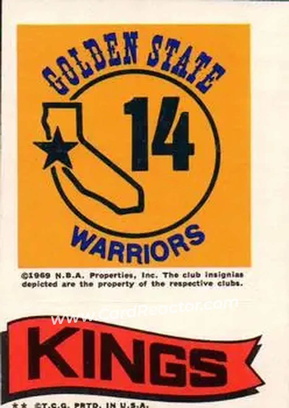 1973-74 Topps - Team Stickers #NNO - Card #NNO - Front