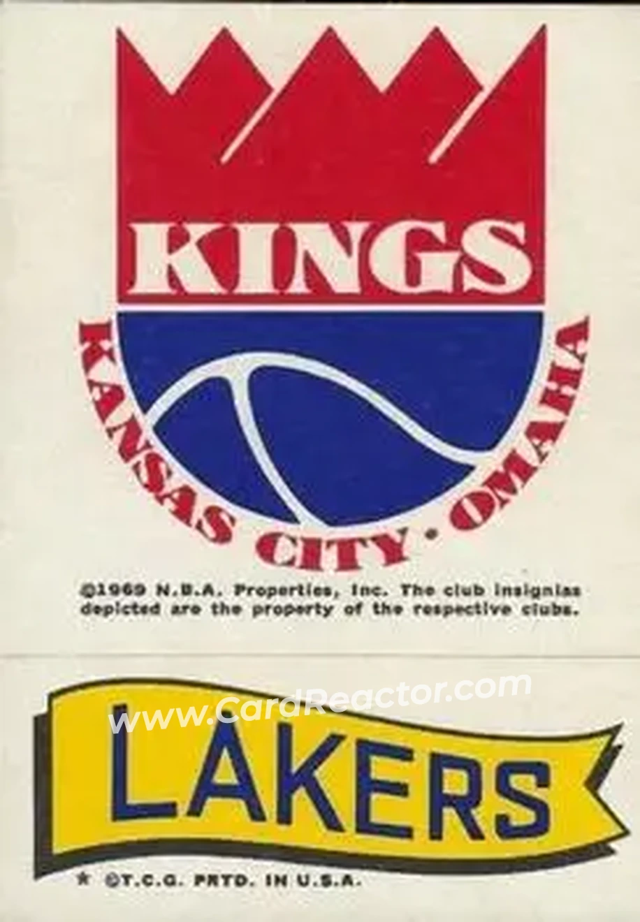 1973-74 Topps - Team Stickers #NNO - Card #NNO - Front 1973-74 Topps - Team Stickers #NNO - Card #NNO - Front