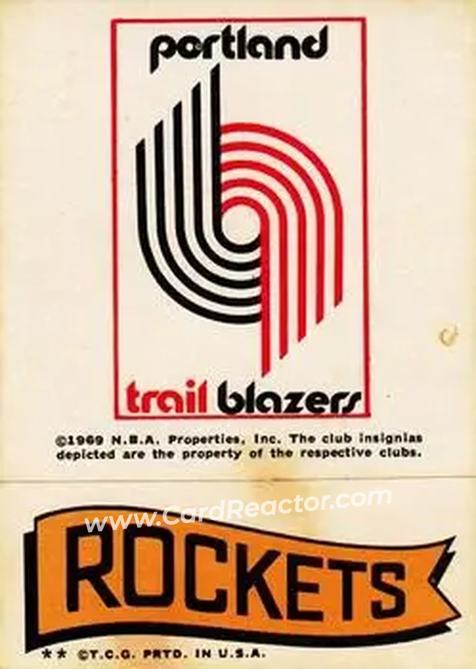 1973-74 Topps - Team Stickers #NNO - Card #NNO - Front