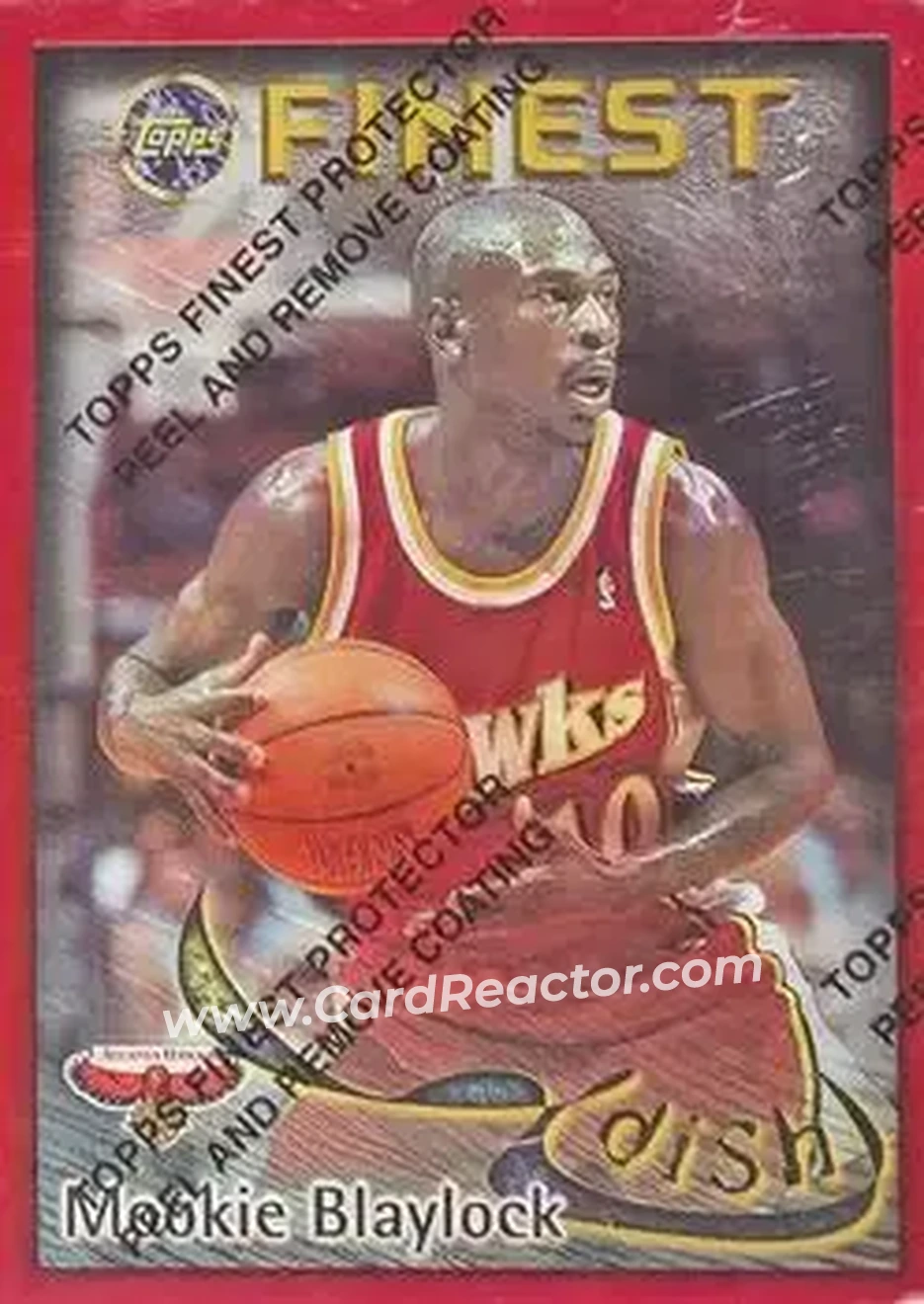 1995-96 Finest - Dish and Swish #DS1 - Card #DS1 - Atlanta Hawks - Front 1995-96 Finest - Dish and Swish #DS1 - Card #DS1 - Atlanta Hawks - Front