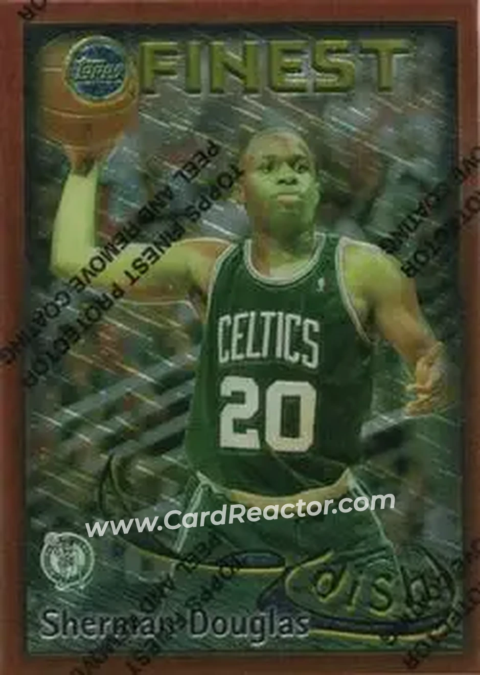 1995-96 Finest - Dish and Swish #DS2 - Card #DS2 - Boston Celtics - Front