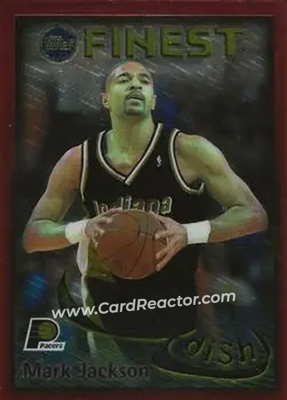 1995-96 Finest - Dish and Swish #DS11 - Card #DS11 - Indiana Pacers - Front