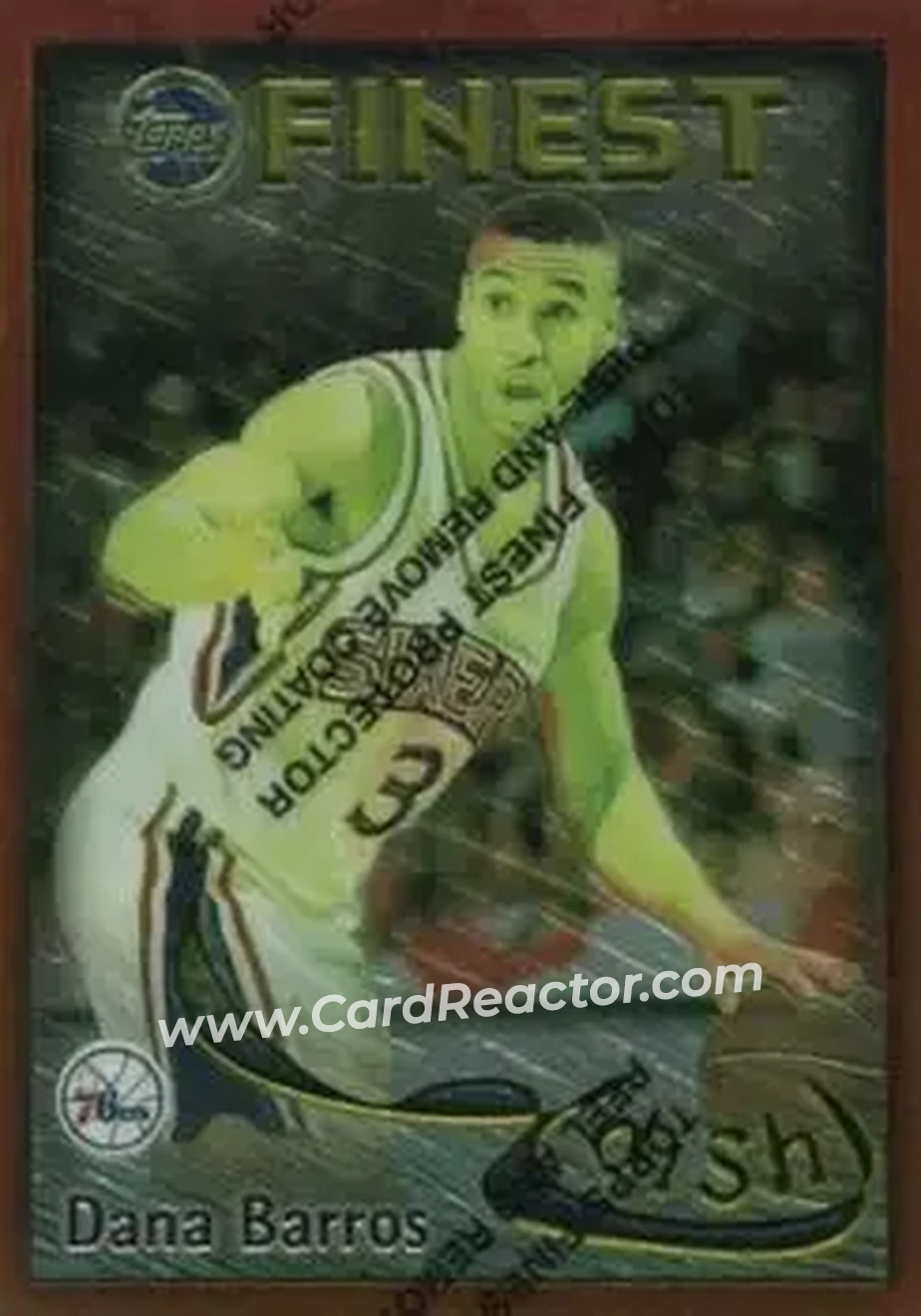 1995-96 Finest - Dish and Swish #DS20 - Card #DS20 - Philadelphia 76ers - Front