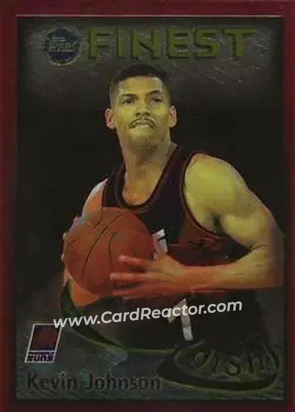 1995-96 Finest - Dish and Swish #DS21 - Card #DS21 - Phoenix Suns - Front 1995-96 Finest - Dish and Swish #DS21 - Card #DS21 - Phoenix Suns - Front