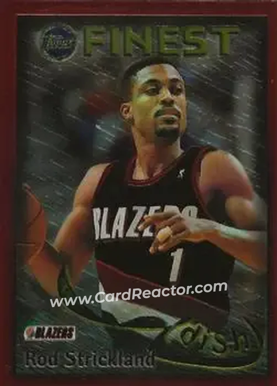 1995-96 Finest - Dish and Swish #DS22 - Card #DS22 - Portland Trail Blazers - Front