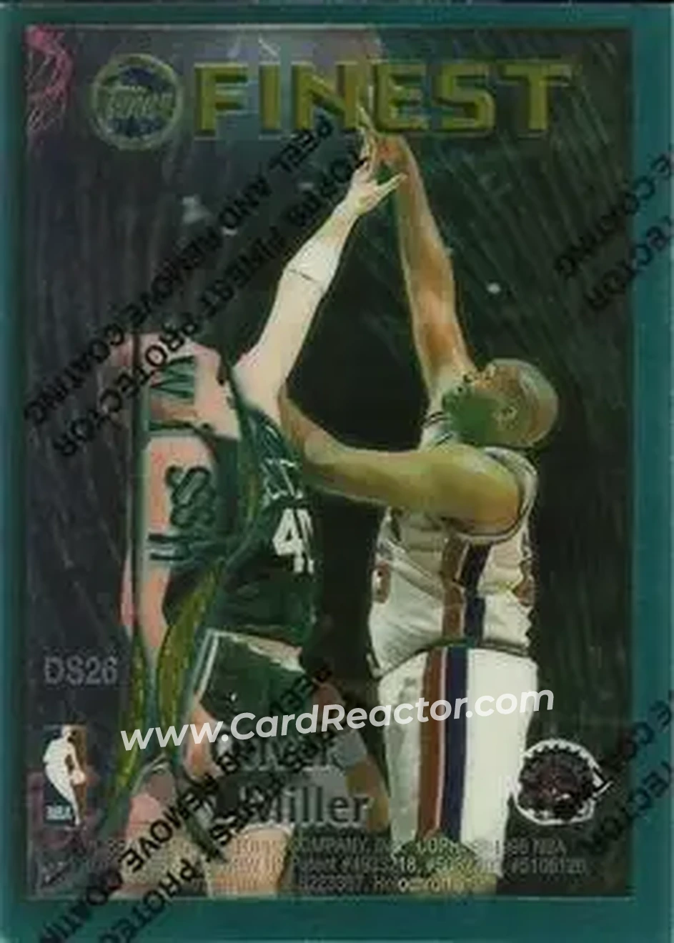 1995-96 Finest - Dish and Swish #DS26 - Card #DS26 - Toronto Raptors - Back