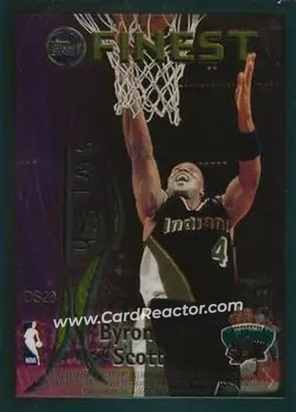 1995-96 Finest - Dish and Swish #DS28 - Card #DS28 - Vancouver Grizzlies - Back
