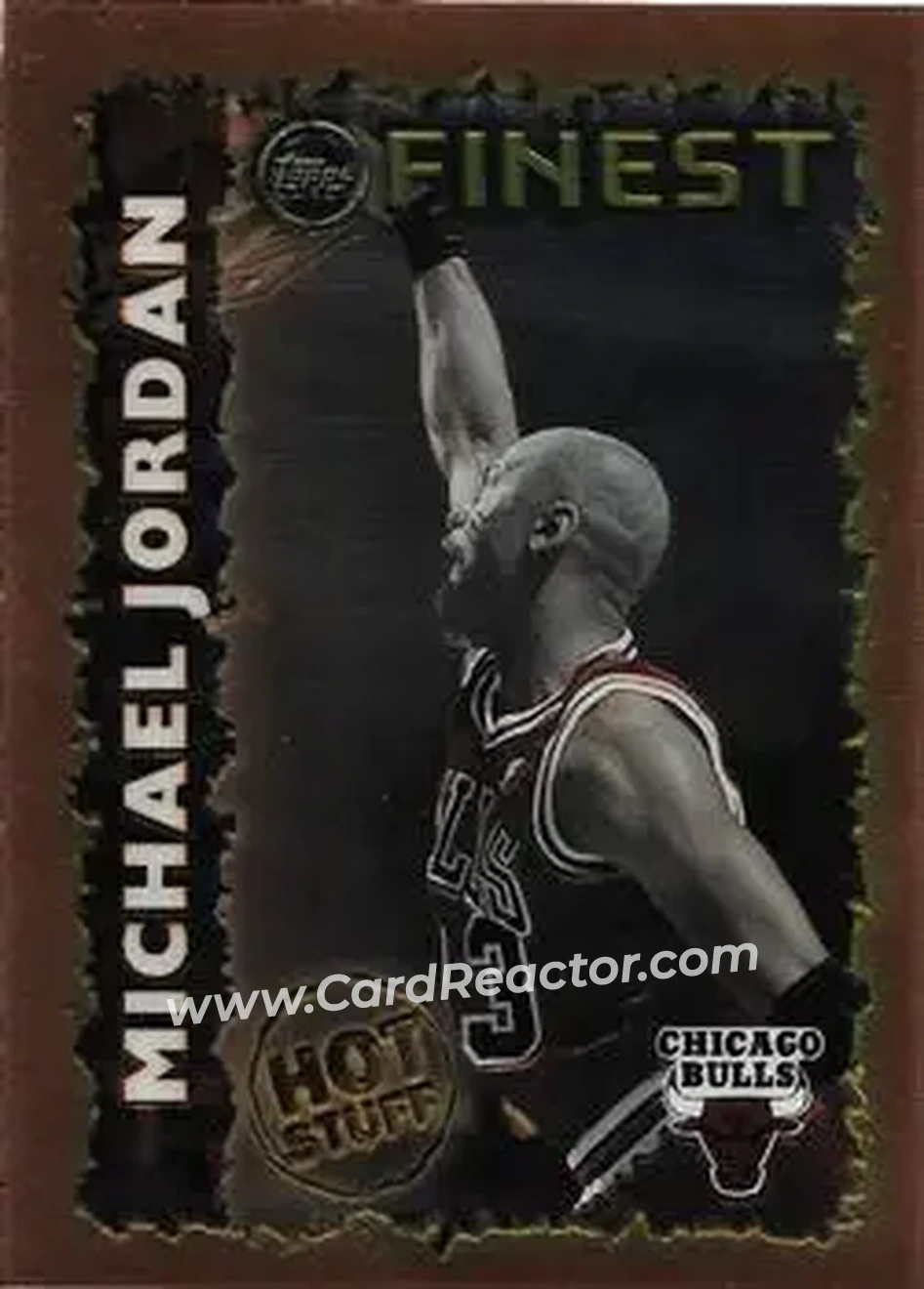 1995-96 Finest - Hot Stuff #HS1 - Michael Jordan - Chicago Bulls - Front