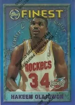 1995-96 Finest - Refractors #1 - Hakeem Olajuwon - Houston Rockets