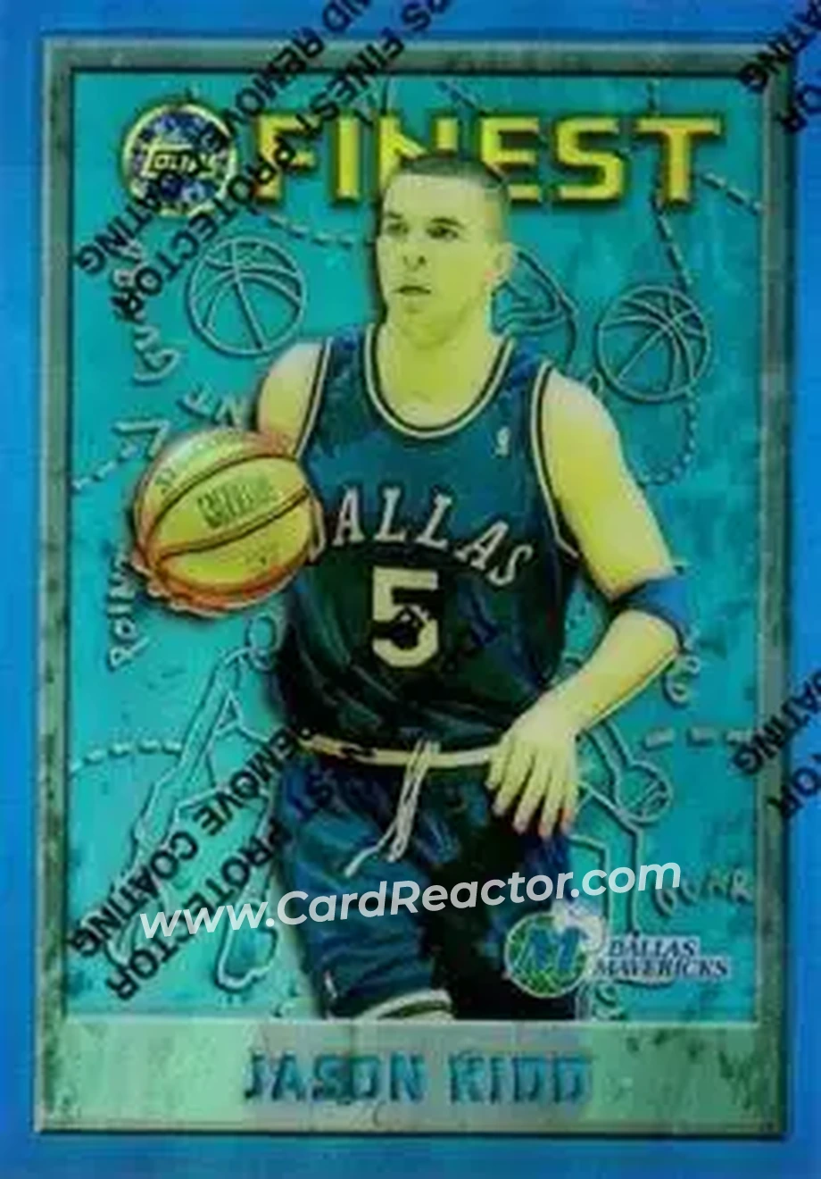 1995-96 Finest - Refractors #5 - Jason Kidd - Dallas Mavericks - Front