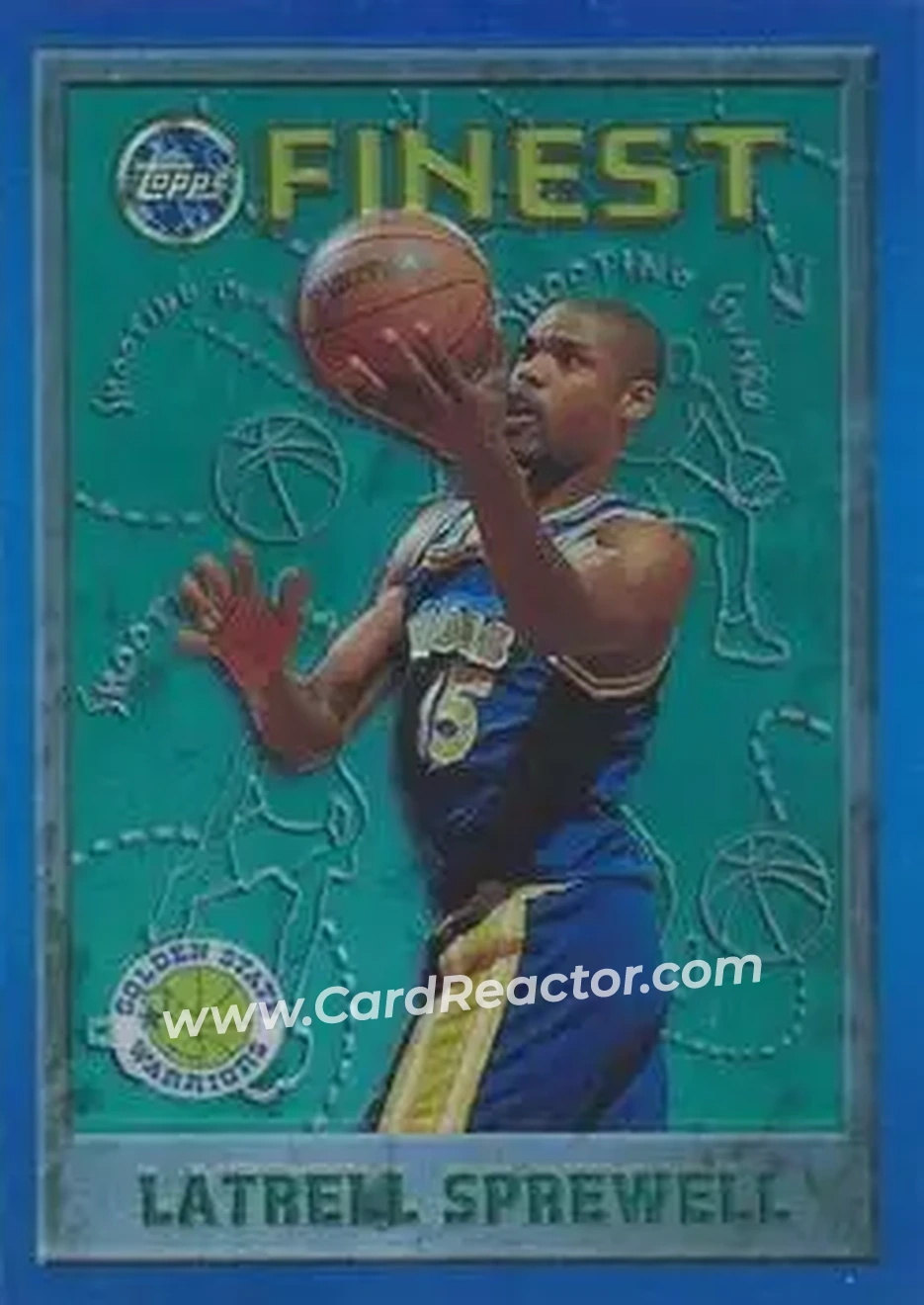 1995-96 Finest - Refractors #10 - Latrell Sprewell - Golden State Warriors - Front