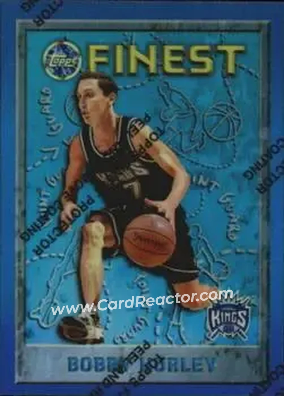 1995-96 Finest - Refractors #17 - Bobby Hurley - Sacramento Kings - Front