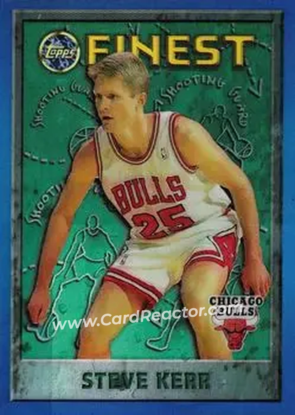 1995-96 Finest - Refractors #22 - Steve Kerr - Chicago Bulls - Front