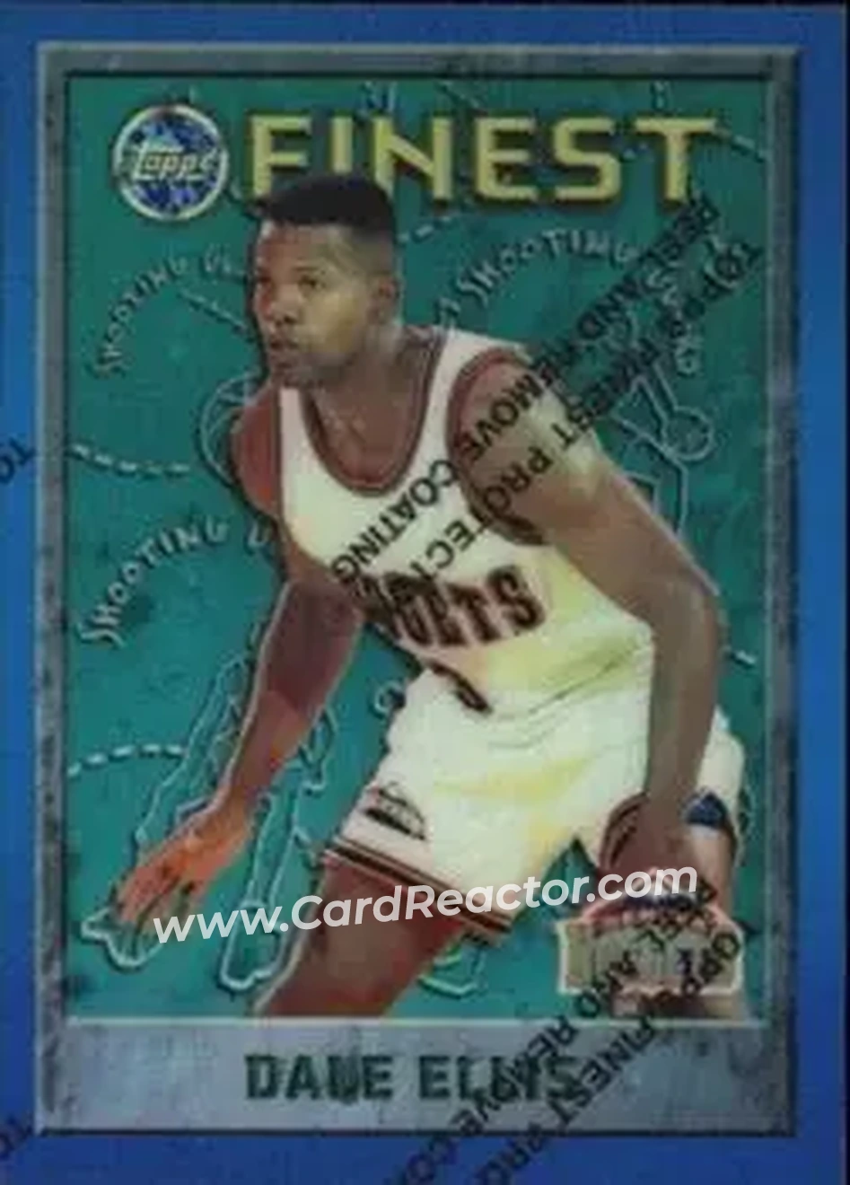 1995-96 Finest - Refractors #26 - Dale Ellis - Denver Nuggets - Front