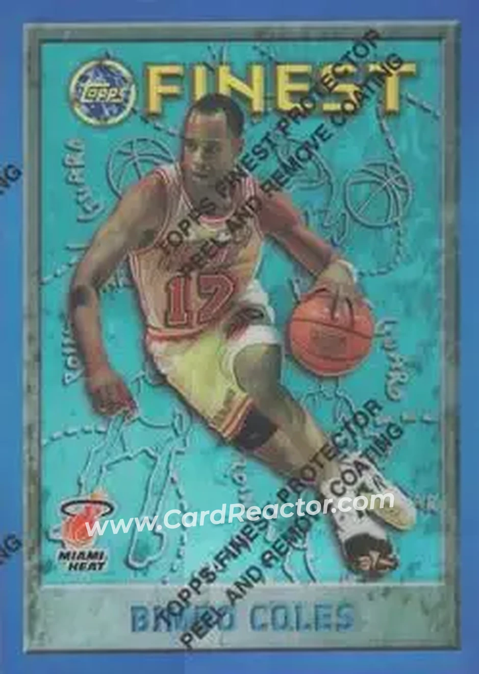 1995-96 Finest - Refractors #27 - Bimbo Coles - Miami Heat - Front