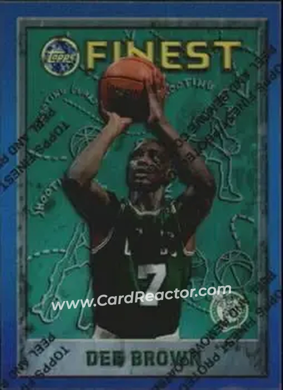 1995-96 Finest - Refractors #29 - Dee Brown - Boston Celtics - Front