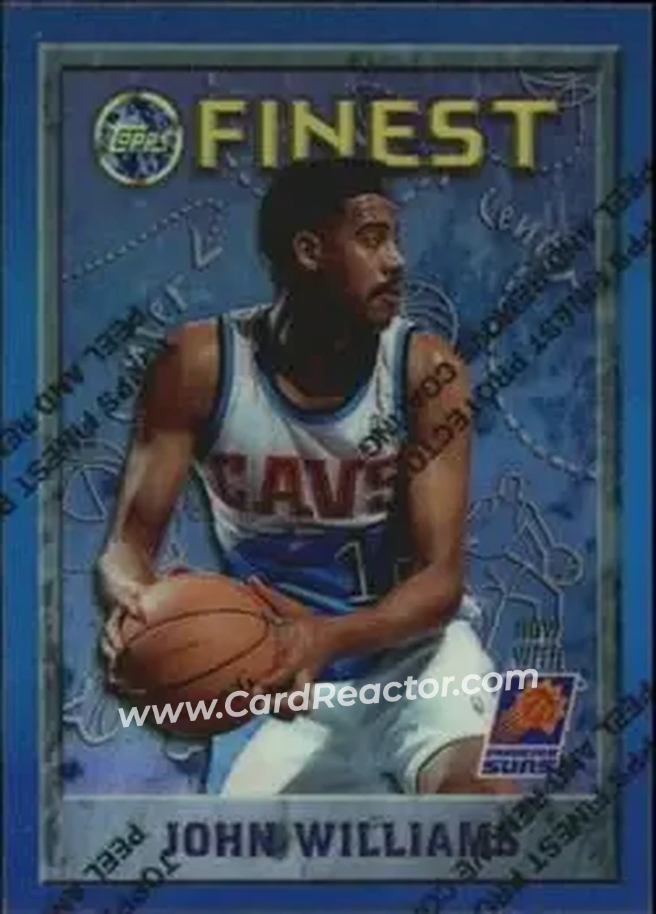 1995-96 Finest - Refractors #41 - John Williams - Cleveland Cavaliers - Front