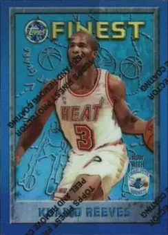 1995-96 Finest - Refractors #64 - Khalid Reeves - Charlotte Hornets