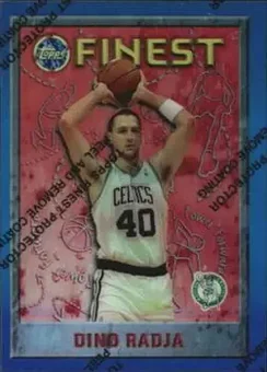 1995-96 Finest - Refractors #65 - Dino Radja - Boston Celtics