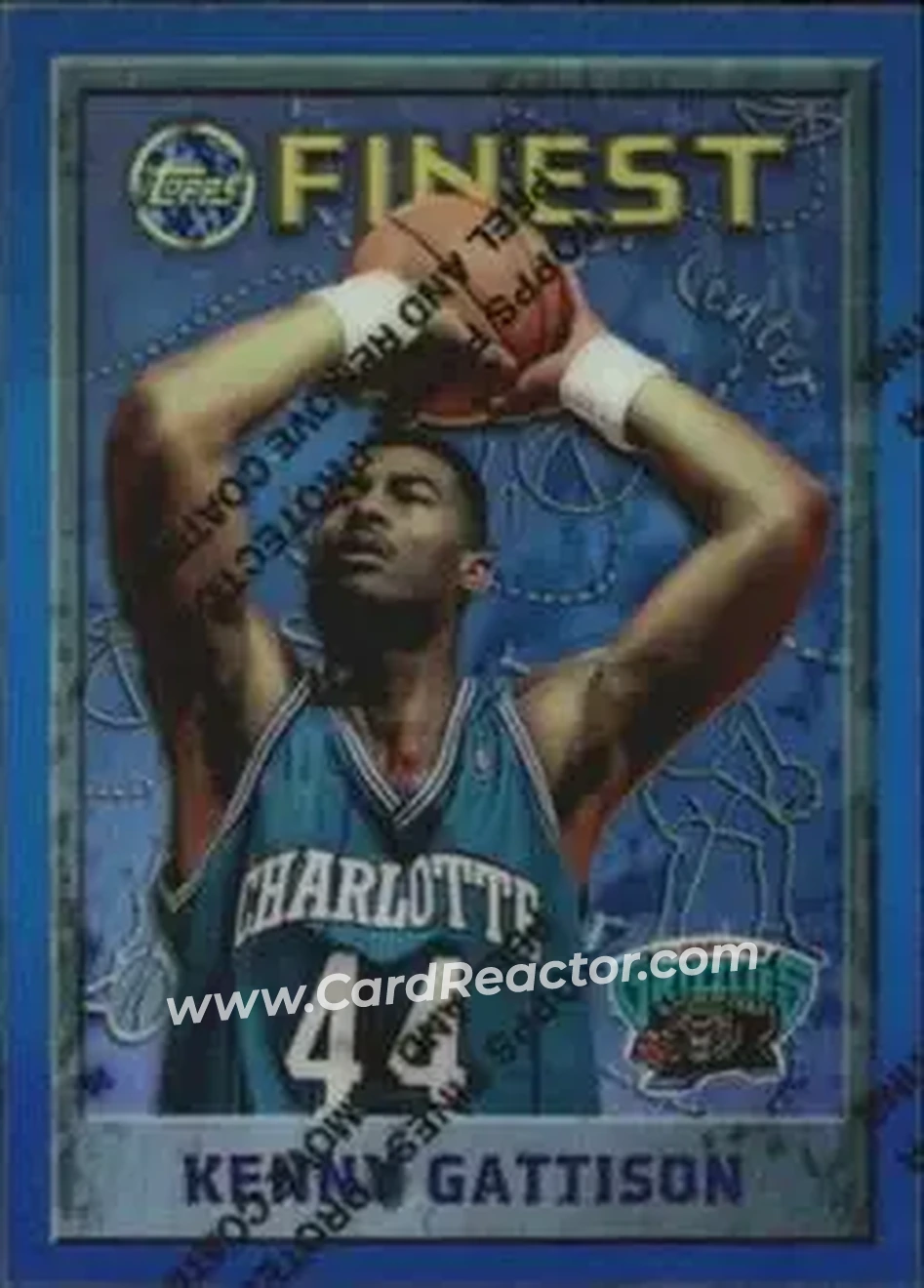 1995-96 Finest - Refractors #67 - Kenny Gattison - Vancouver Grizzlies - Front